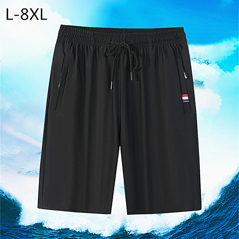 Men's quality and stylish casual shorts, summer cool and refreshing sports quick-drying ice silk shorts, European and American style five-point pants for men.
