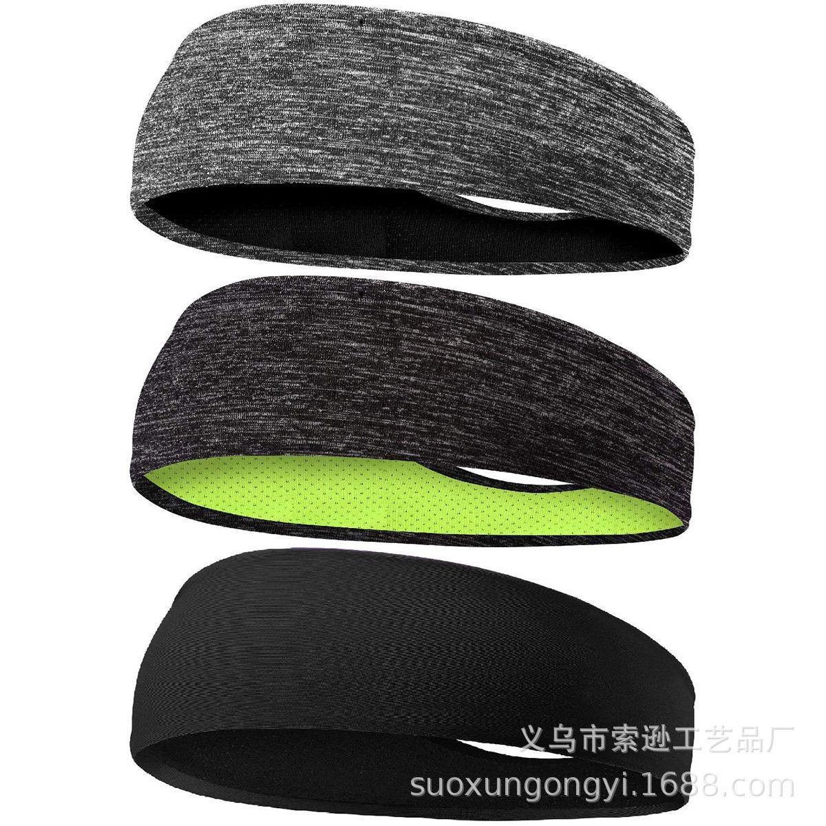 Sports Headbands for Men and Women, Trendy Quick-Drying Headbands for Running and Fitness, Non-Slip Anti-Sweat Bands, Wide-Brimmed Yoga Headscarves, Sweat-Absorbent Bands