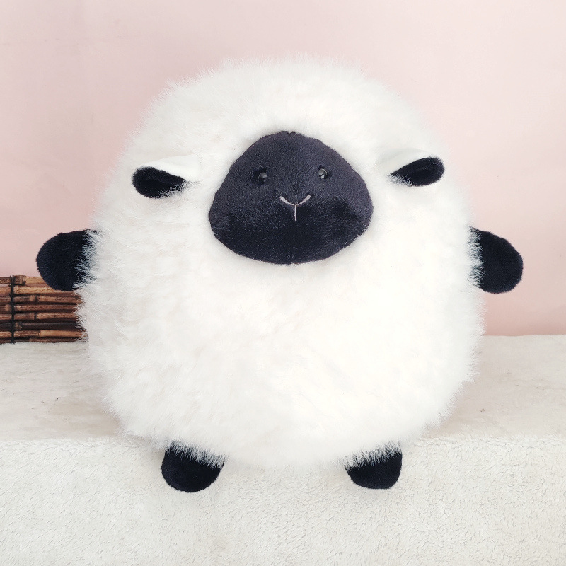 Juguete de peluche de cabra simulada, muñeco infantil, juguete para lanzar en bodas, muñeco de cordero, mascota de oveja, juguete de peluche al por mayor