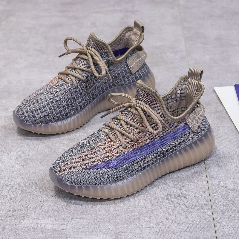 Couple Style Coconut Shoes 2022 Summer New Breathable Fly-Knit Running Shoes Korean Style Lightweight Sports Shoes for Women Couple Style Coconut Shoes 2022 Summer New Breathable Fly-Knit Running Shoes Korean Style Lightweight Sports Shoes for Women