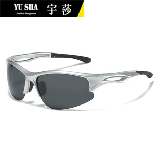 Yusha cross-border new men's and women's outdoor cycling sports glasses 8510 bicycle driving sunglasses polarized sunglasses
