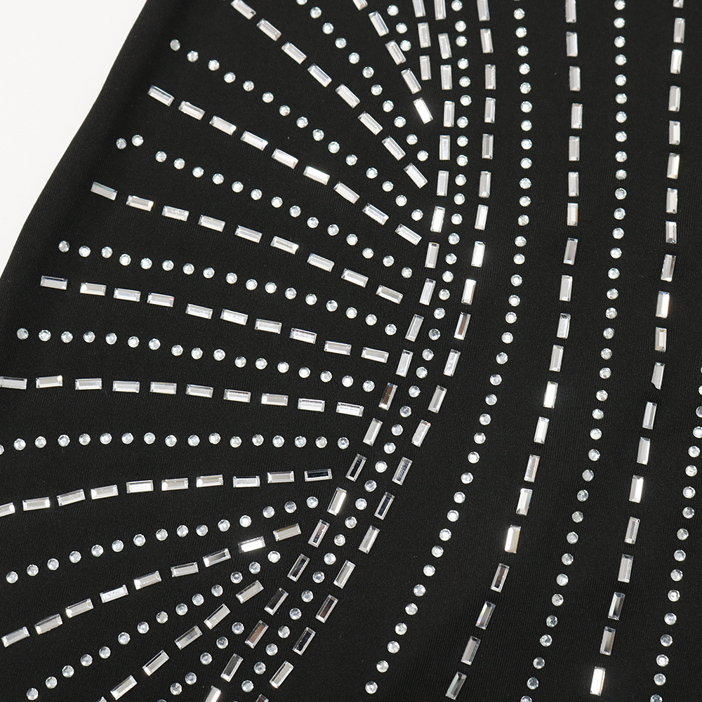 rhinestone A-line slip dress nihaostyles clothing wholesale NSCYF99460