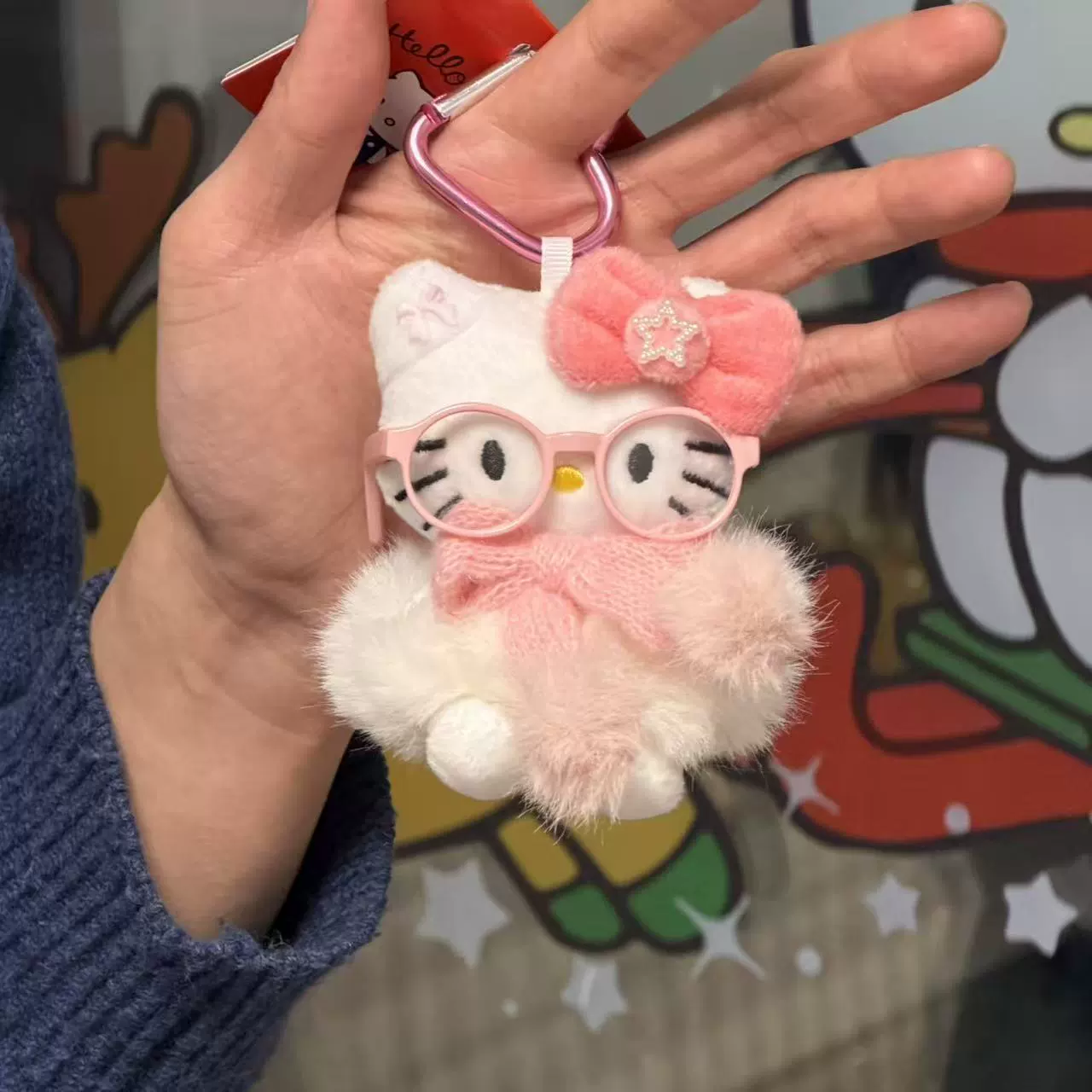 Плюшевая подвеска-брелок для ключей (Hello Kitty) симпатичная кукла, мягкая мини-плюша 10+ вариантов дизайна, подарок 0.038 кг
