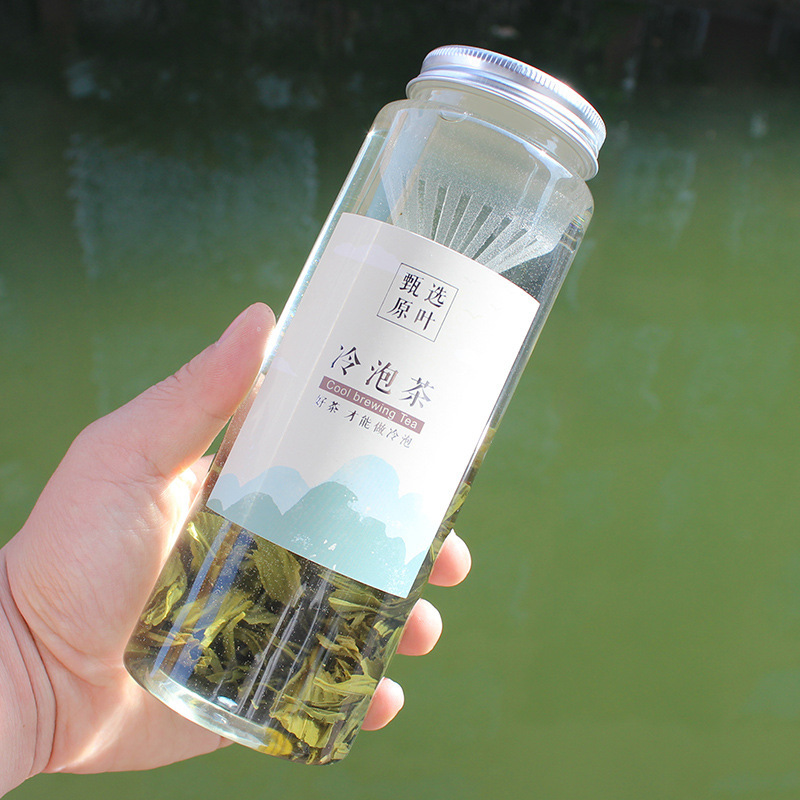 Cold Tea Bottle Cold Extract Scented Tea Bottle PET Beverage Bottle Disposable Plastic Juice with Filter Snow Net Celebrity Milk Tea Bottle