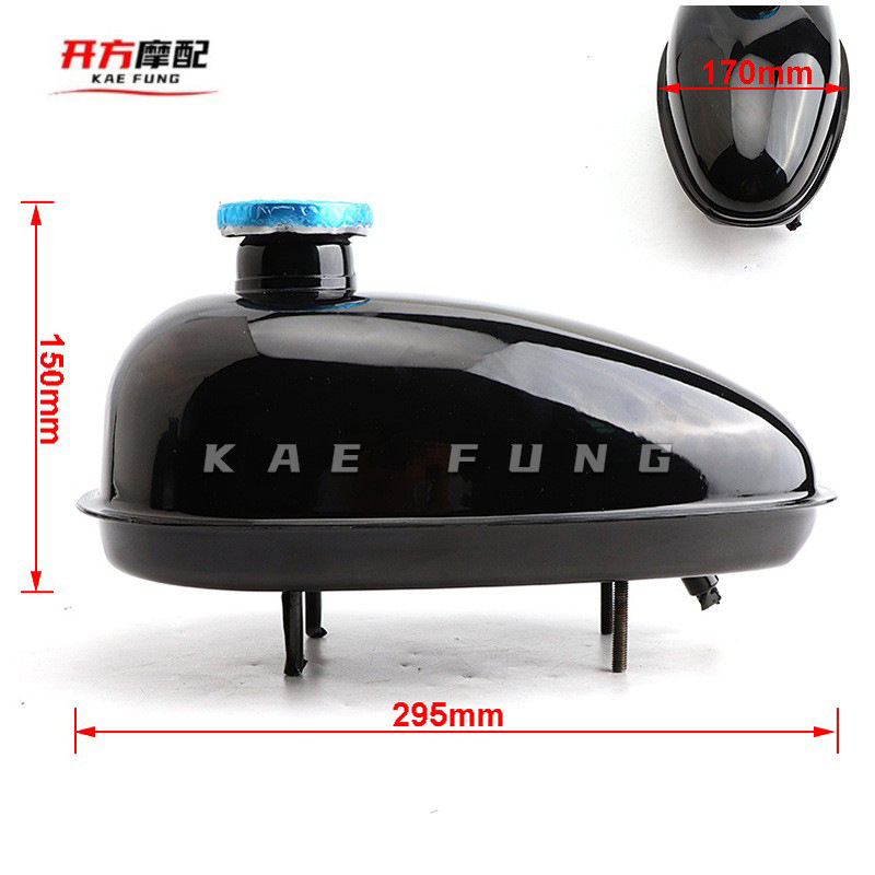 Mini tanque de combustible de la motocicleta pequeño desplazamiento 2 tiempos potencia bicicleta hierro tanque de combustible 3L 4L 5L capacidad de suministro directo