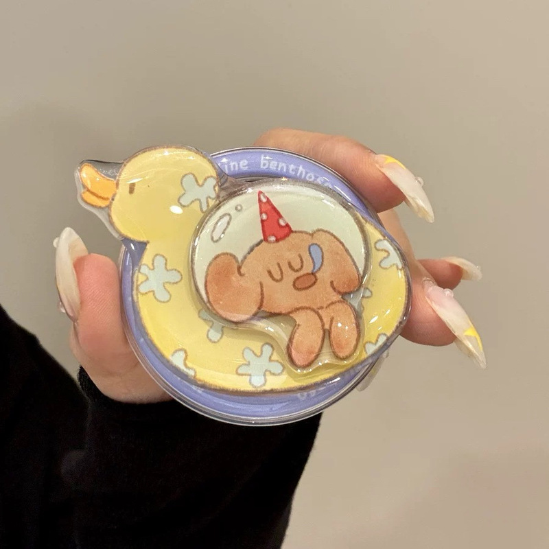新しい漫画のかわいいシェイクマグネットホルダー携帯電話エアバッグデスクトップ強力な吸着に適しています|undefined