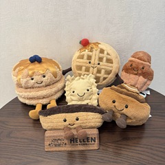 Jelly朝食シリーズホットドッグシナモンロールレモンタルト人形クリエイティブ子供ぬいぐるみなだめる卸売