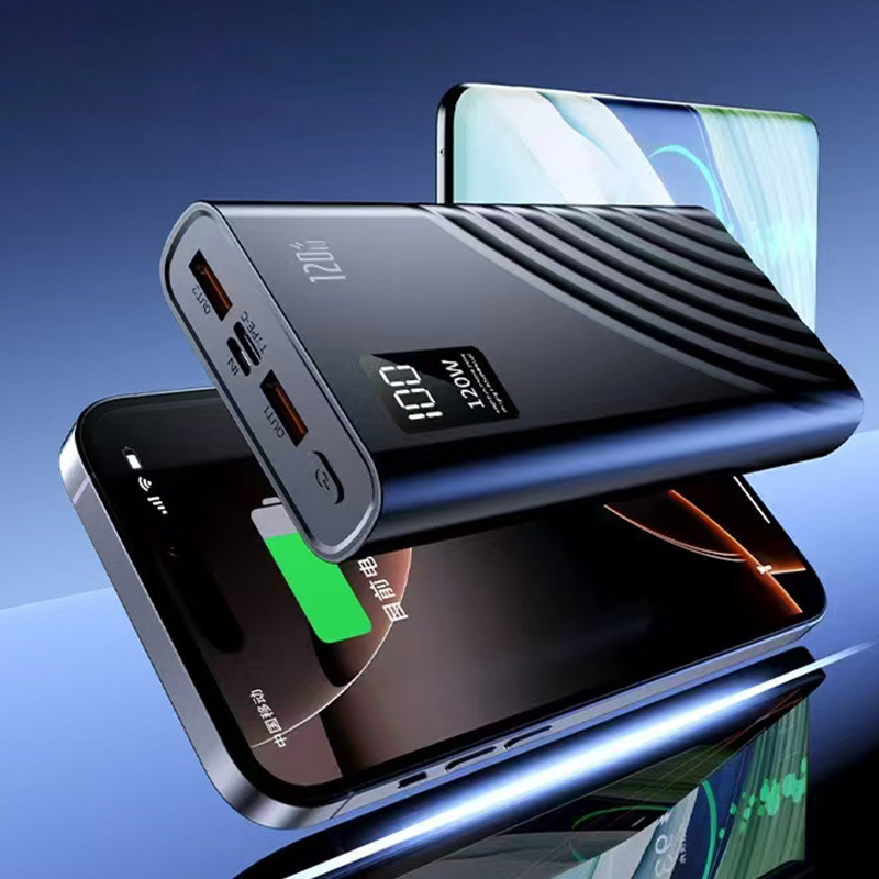 Fuente de fabricación PD carga rápida bidireccional tesoro de carga inteligente núcleo de hielo no caliente 10000 / 2000 mAh con cable propio