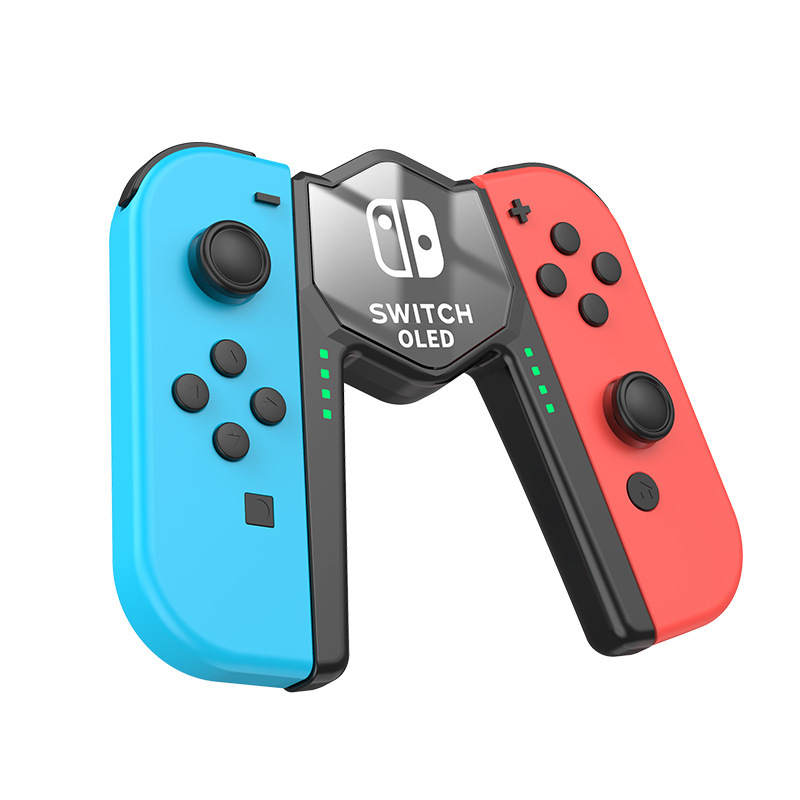 Nintendo switch handle grip JoyCon charging stand switcholed stand mini portable charger