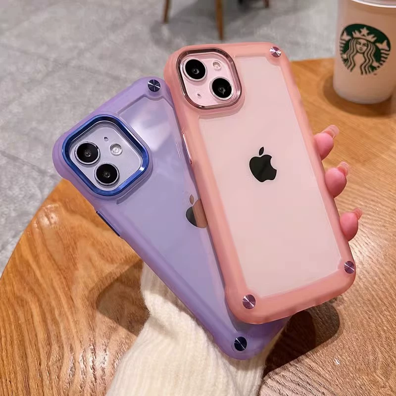 Чехол для телефона (Apple) совместим с iPhone 12–16, магнитный матовый или прозрачный, защита угла подушки безопасности