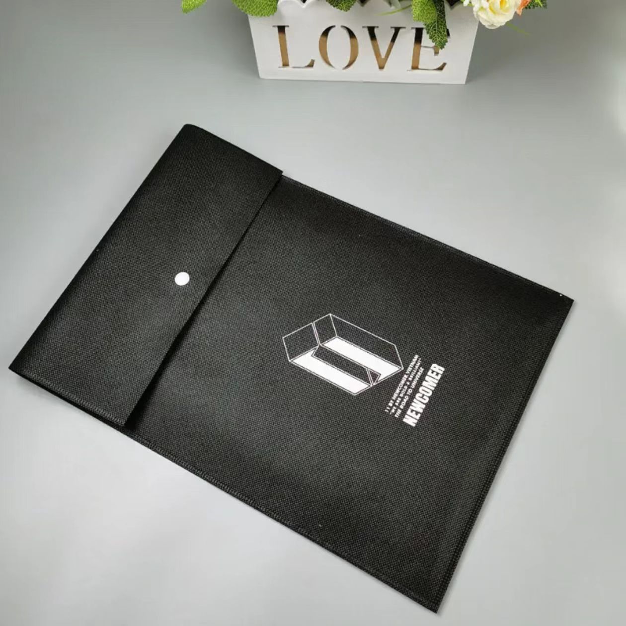 无纺布袋翻盖式折叠袋内衣防尘环保包装袋男装牛仔裤钱包无纺布袋