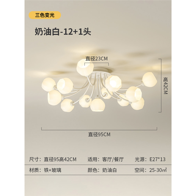 풀 스펙트럼·눈 보호-크림 화이트-13 헤드-3색 조광 16W/헤드