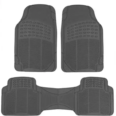cleaning dirt-resistant wear-resistant car cuttable | Universal Foot Pad - b-three-piece-gray-compact-car