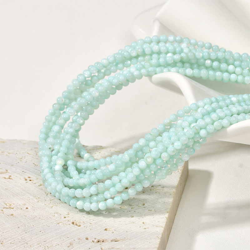 14g Weight Beads Jewelry Making Type DIY Jewelry Accessories Classification 1 Piece Quantity Shell Material Round Pattern Polishing New Product Design Vacation, Simple Style Style 1 Piece Shell Round DIY Jewelry Accessories Beads 11