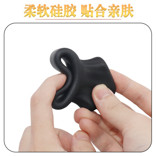 Liquid silicone semen locking ring, couples resonance delay ring, adult products, male penis resistance ring, sex toys