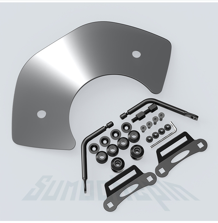 Suitable for Honda Ns125La Windshield Small Windshield Competitive Windshield Retro Accessories Ns150La Front Windshield Modification