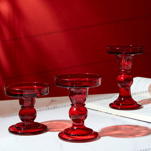 Boyi glass factory color candle holder Christmas Amazon foreign trade wholesale US wedding explosions cross-border ornaments