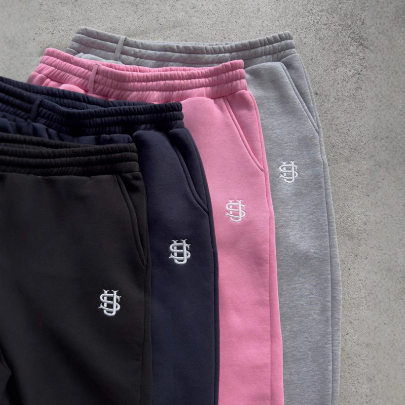 Cross-Border European and American Retro Y2K Street Fashion Hip-Hop Casual Elastic Waist Zipper Loose Solid Color Sports Casual Pants