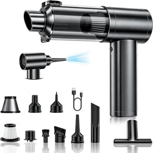 Car Vacuum Cleaner, Handheld, Rechargeable, Brushless, Wet and Dry Use, High-Power, Household Dust Blowing, Multi-Functional Electric