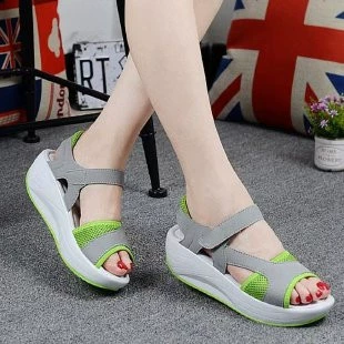 Summer baby rocker platform, shoes, sandals with velcro, 2023, plus size, wholesale