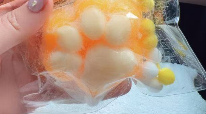 Pata de gato de sal marina Pellizca Le Xiaohongshu El mismo estilo Artezo de descompresión de barro Juguete de garra de gato Garra de gato de cristal Pellizca