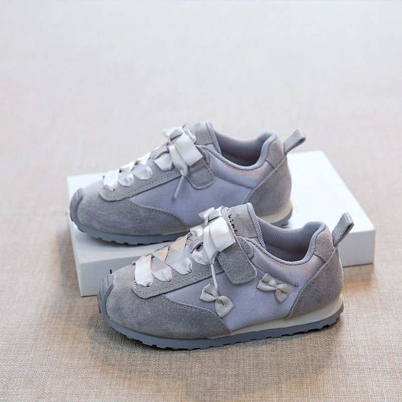 Детская обувь для нравственности 2025 весна и осень новая обувь для девочек розовая женская спортивная обувь принцесса повседневная обувь весенняя мягкая подошва