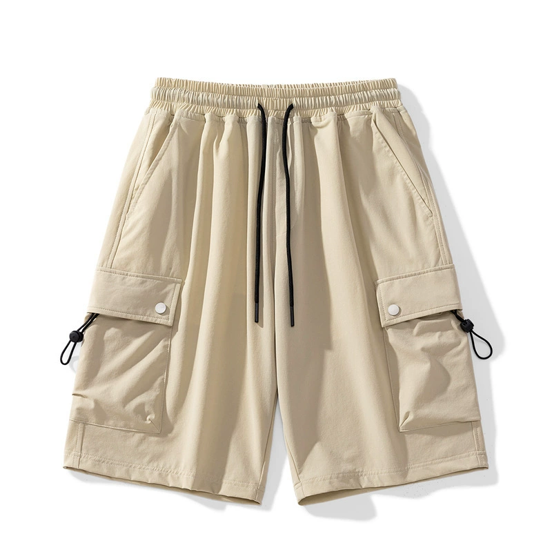 Шорты для мужчин Летние тонкие приливные фирменные повседневные брюки Американский свободный мужской спортивный укороченные брюки
