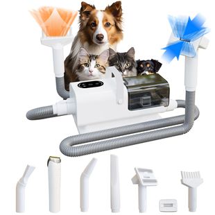 Dog Pet Care Hair Extractor Jingjin Cat Vacuum Cleaner Blowing Suction and Shaving All-In-One Machine Hair Trimmer Electric Clipper Water Blower