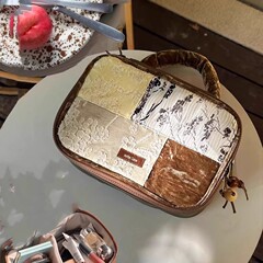 NoheCas「杯野書屋」大容量パーテーション携帯収納バッグ文芸手提げ旅行ポーチ