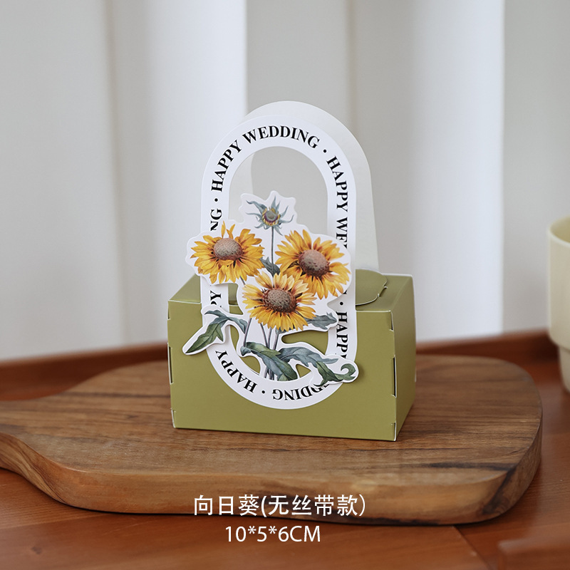喜糖箱喜糖袋専用結婚お土産箱空箱結婚式創意花キャンディー包装|undefined