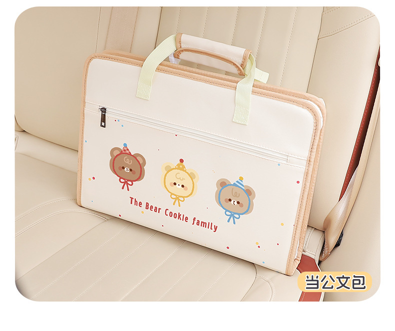 Car Steering Wheel Laptop Bracket Multifunctional Small Table for Car Rear Folding Dining Table Storage Hanging Bag