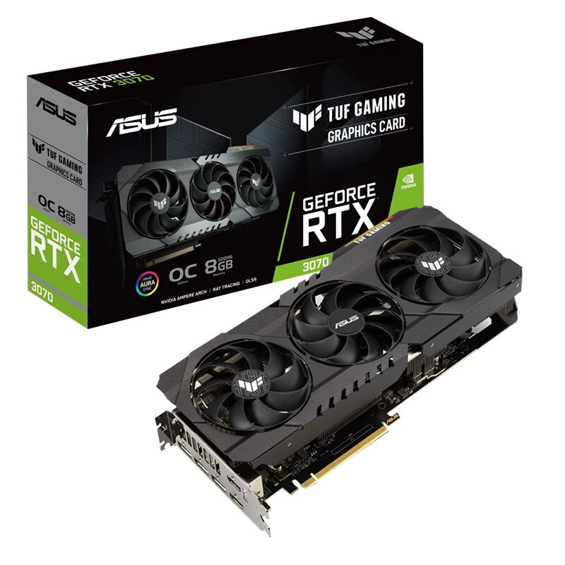 Киберспортивный адаптер TUF-RTX3070-O8G-V2-Gaming — для настольного ПК, профессиональная дискретная видеокарта
