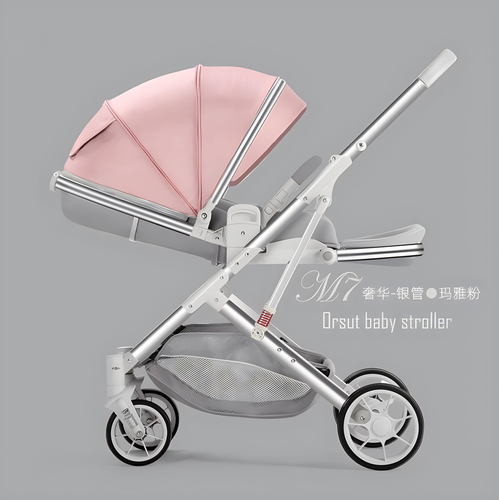 Baby stroller can sit and lie two-way light folding high landscape baby newborn children's stroller mixed batch generation hair
