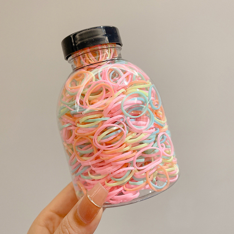 Pequeña banda de goma disponible negra para las mujeres, alta banda de goma elástico y durable, Banda del pelo, Banda del pelo para las muchachas