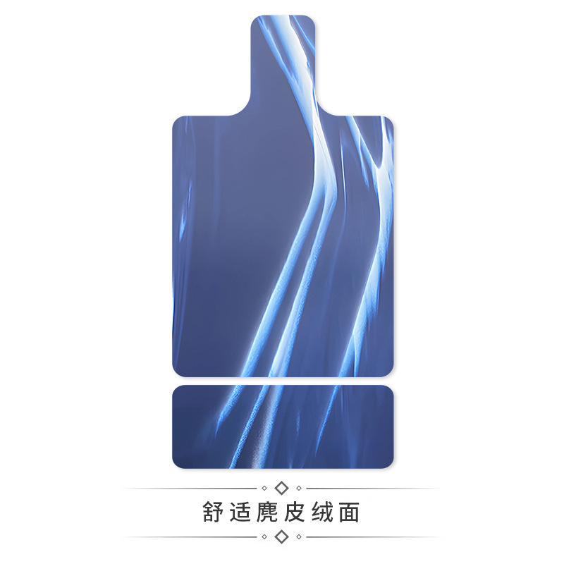 跨境麂皮绒lulu撞色普拉提核心床垫橡胶瑜伽垫吸汗器械印花专用垫|undefined