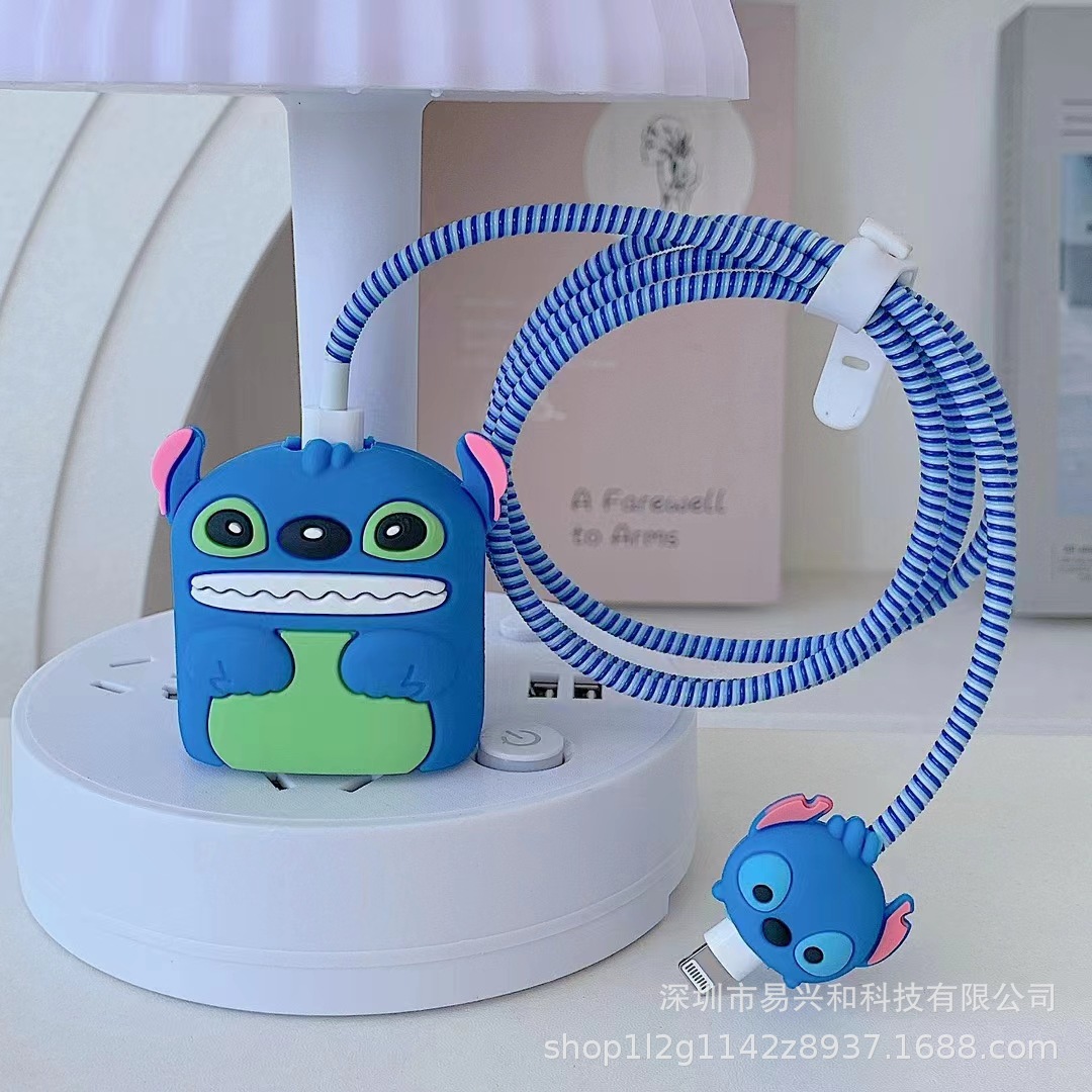 Aplicable Apple 18W / 20W cargador de cabeza de cubierta cargador de cubierta de cable de datos cubierta de 4 piezas al por mayor