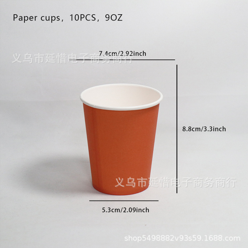 Tazas de papel de color para niños artísticos hechos a mano DIY materiales de fabricación de tazas de papel comerciales de supermercados desechables fabricantes al por mayor image 14
