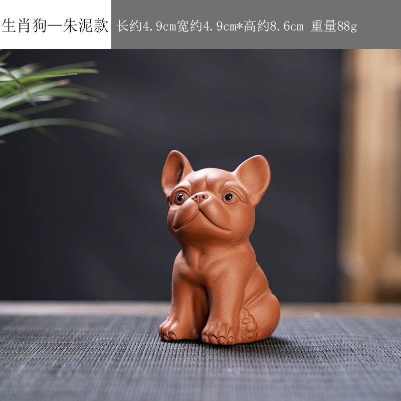 新しい紫砂十二支茶ペット、オフィスで育てることができるキュートでクリエイティブなミニセラミックオーナメント|undefined