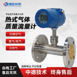 热式气体质量流量计压缩空气风速量氮氧氩氨氢氟插入式流量传感器