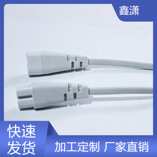 國標兩芯插頭PBB-10國標認證電源線插頭線束中國標准全銅八字尾