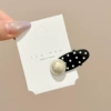 1# single pack ~ polka dot pearl hair clip (about 4cm)