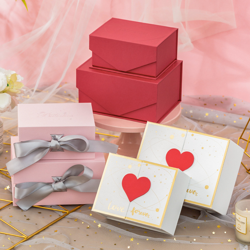 New Year Valentine's Day Gift Box Galaxy Packaging Box for Girlfriend Jewelry Box Handout Gift Box Small Size