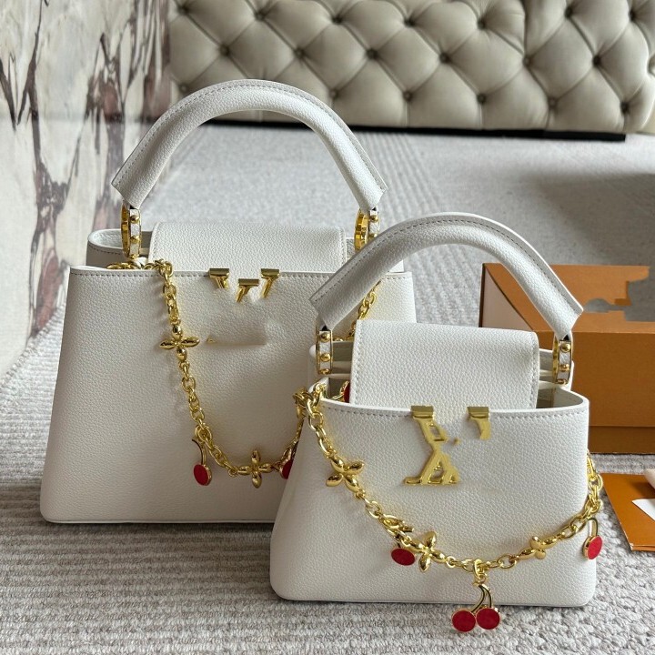 Donkey's New Capucines Lady Bag Color Label Handbag Women's High-End Ladies Commuter Bag Full Set Gift Box