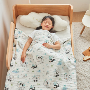 7A Antibacterial Toddler Gauze Blanket Bath Towel Six-Layer Gauze Quilt Soft and Skin-Friendly Kindergarten Nap Baby Blanket Cartoon