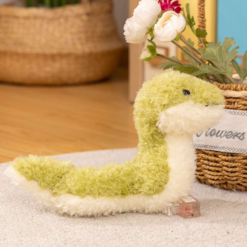 Gran Bretaña Jell con muñecas de serpiente verde, serie de pequeños animales de peluche, serpientes de agua pequeñas image 4