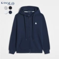 [zipper style] navy blue white label