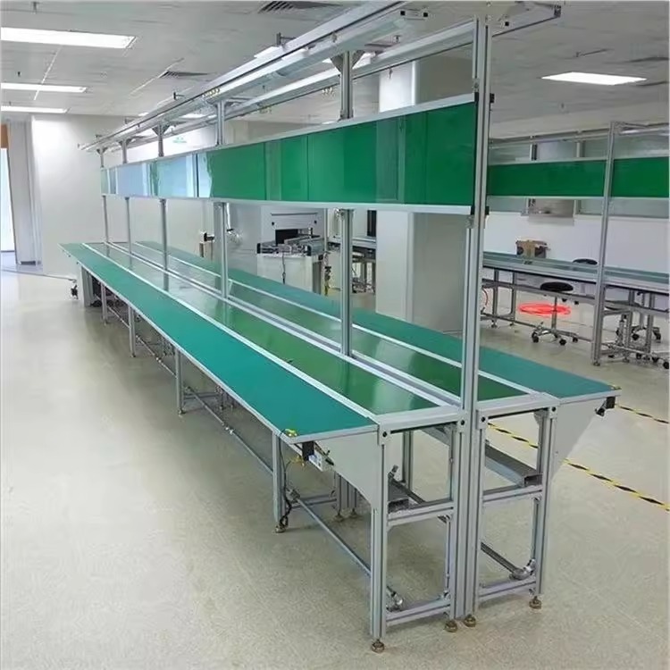 帯電防止ダブルベルト組立ライン両面作業台電子組立コンベヤ梱包生産ラインコンベヤベルト|undefined