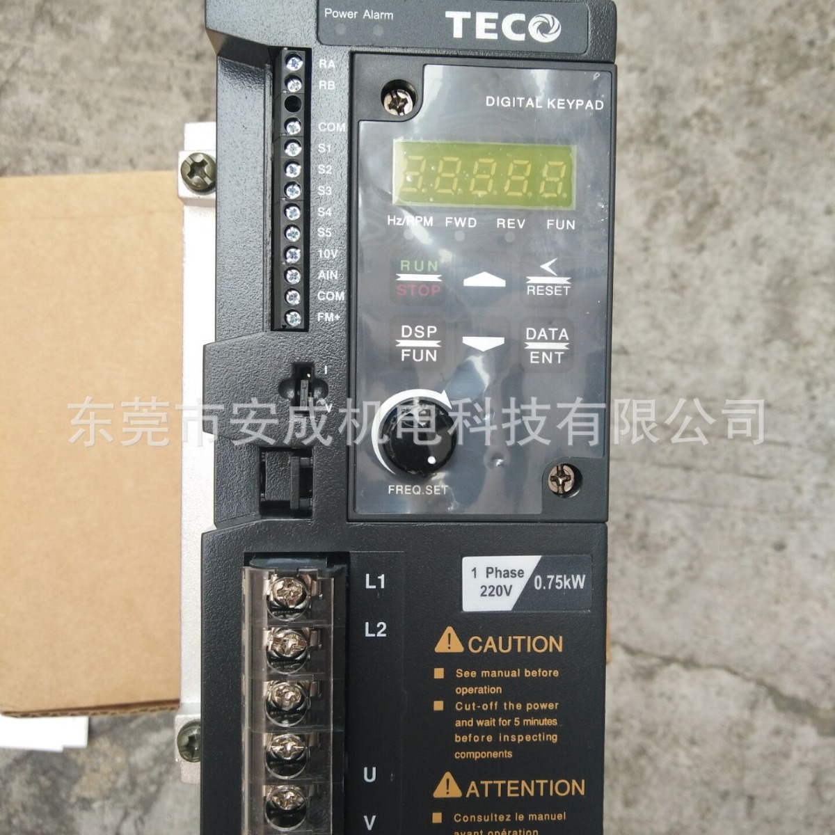 东元台安变频器TECO S310-201-H1DC 1HP 0.75KW 220V phase