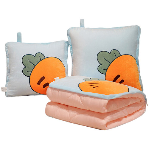 Multifunctional quilt pillow two-in-one air conditioner quilt office nap pillow folding thickened car summer cooling quilt