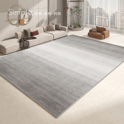 Japanese wabi-sabi style living room carpet floor mat gray minimalist bedroom bedside carpet sofa coffee table carpet